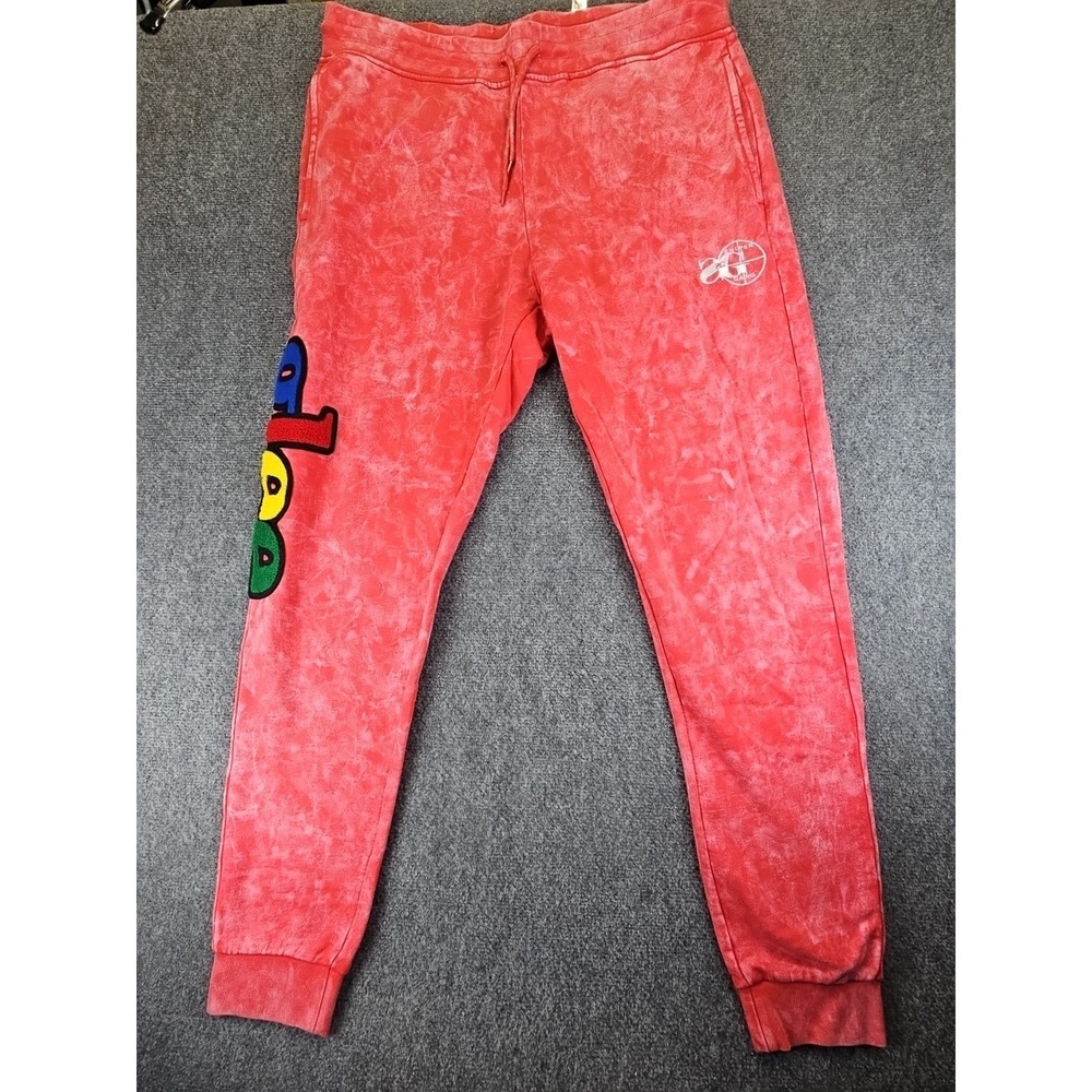 Sniper‎ Gang Sweatpants Mens 2XL Red Tie Dye Glee Joggers Adult XXL Perfect 1394